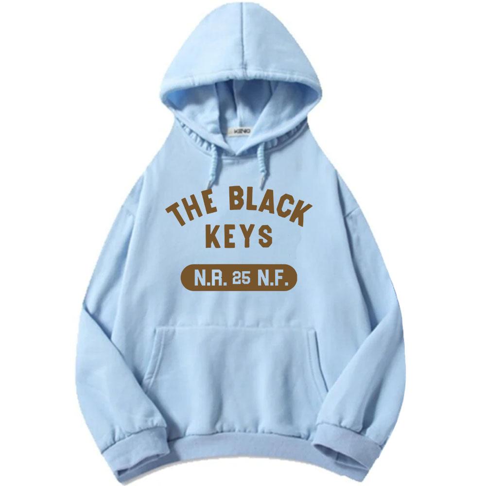 The Black Keys NRNF Sweats à capuche Manches longues Polaire Sweat à capuche pour homme Décontracté Unisexe Streetwear Lourd Mental Mode Pull