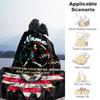 Black Baseball Customize Text Blanket Cozy Customizable Blanket Comfortable for Bedding Home Decor Picnics Bed for All Occasions