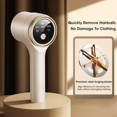 Rechargeable Electric Fabric Shaver with LED Display, Portable Lint/Fuzz/Pill Remover for Clothes/Home Textile, Winter Essential