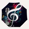 Music, Entertainment themed Eight rib Automatic Folding umbrella Is Suitable for Both Men and Women, Making It A Perfect Christmas and Valen