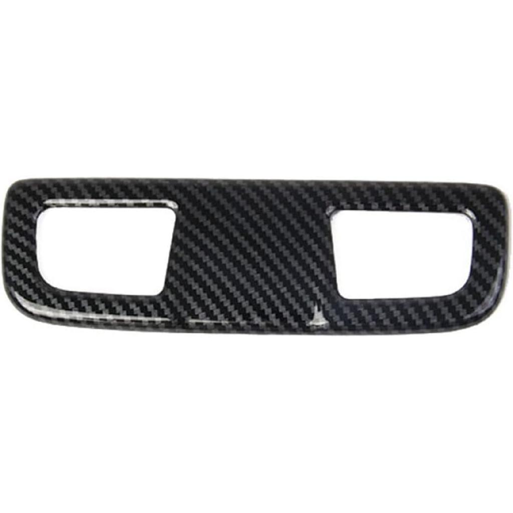 Carbon Fiber Roof Rear Reading Light Lamp Cover Trim Accessories for 2019-2026 Chevy Silverado 1500/GMC Sierra 1500 for 2020-2026 Sierra/Silverado