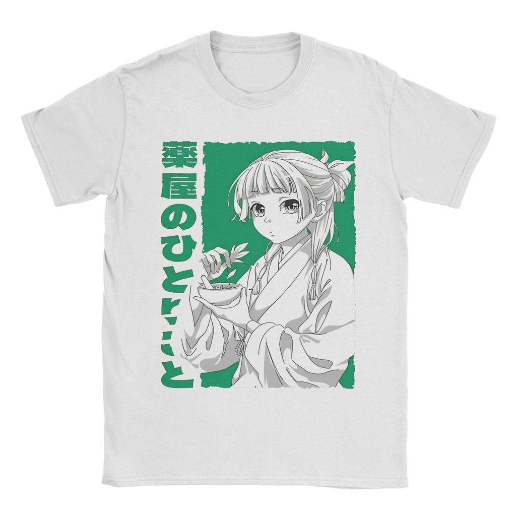 Japanese The Apothecary Diaries Maomao TShirt Men Women  Vintage Cotton Tees Crewneck Short Sleeve T Shirt Gift Idea Clothing