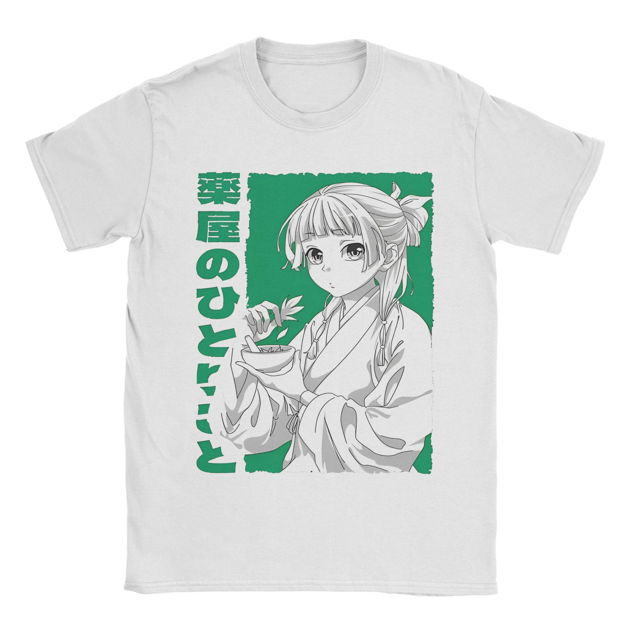 

Maomao Anime T-Shirt Unisex 100%Cotton Tops Vintage The Apothecary Diaries O-neck Short Sleeve S