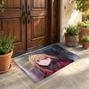 Floor Mat Soft Flannel Rug Non Slip Absorbent Mat for Bathroom Bedroom Home Decor H Hoshino Ai