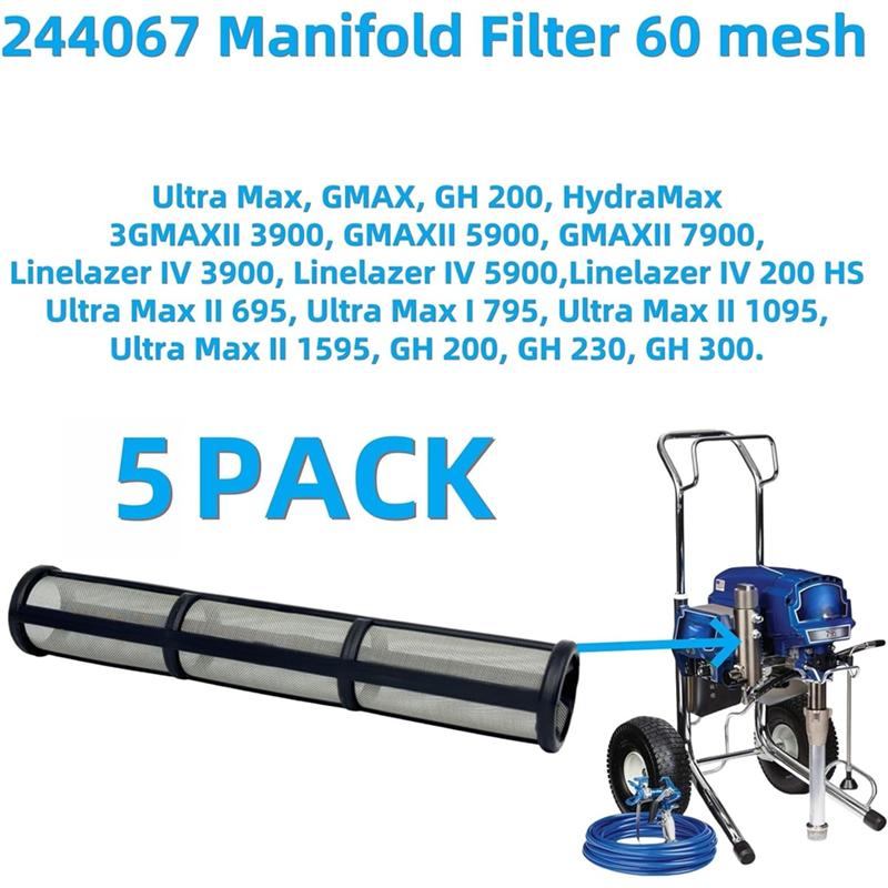 SHGO-Paint Sprayer Part Airless Spray Filter Screen Kit Model Codes 244067 181072 287032-Replacement Parts 695 795 1095 1595 390