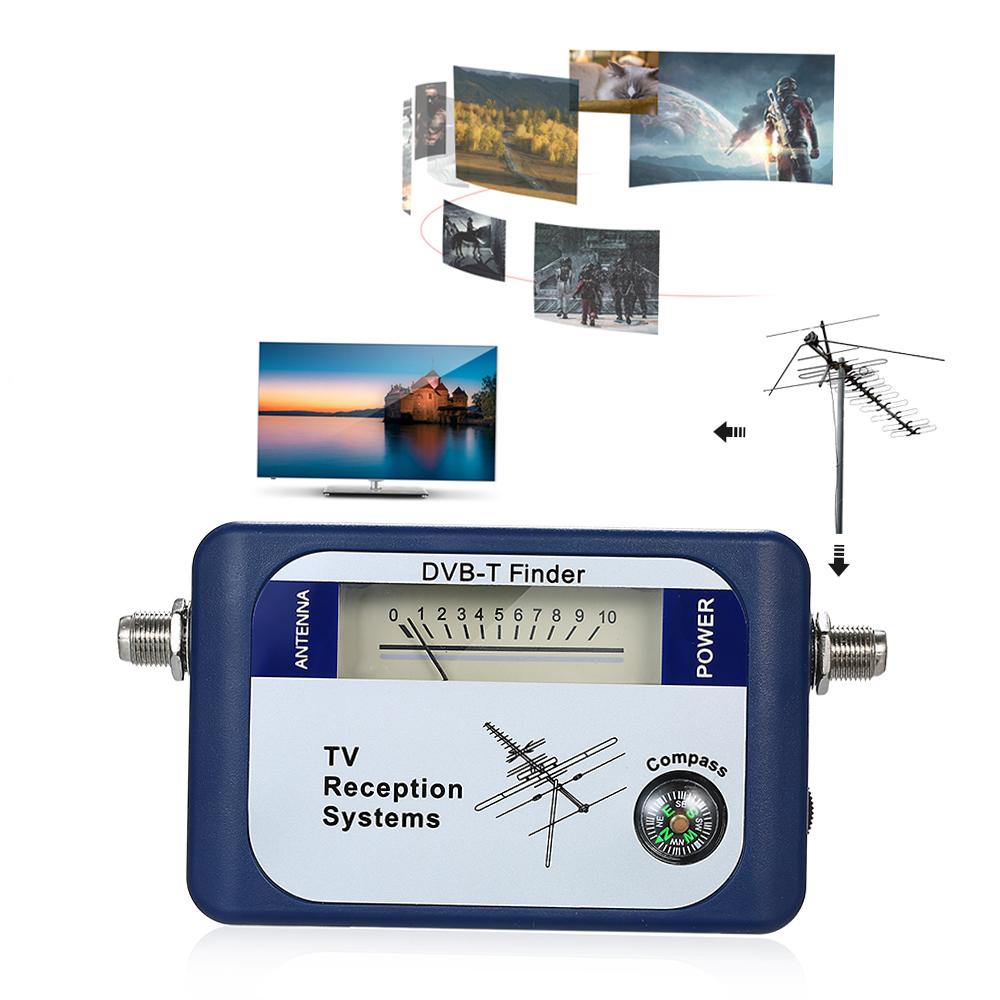 DVB-T Digital Satellite Signal Finder Meter Aerial Terrestrial TV Antenna with Compass TV Reception