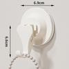 4Pcs Heavy Duty Vacuum Shower Hook Wall Hangers Strong Suction Cup Hook Reusable Bathroom Vacuum Suction Hook