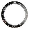 Watch Bezel Insert 41.5mm Ceramic Watch Bezel Ring Repair Replacement Accessory for Watchmaker Black Base White Digit