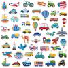 150 Cartoon Vehicle Series Stickers for Children Primary School Students' Educational Kindergarten Object Recognition Train Stickers