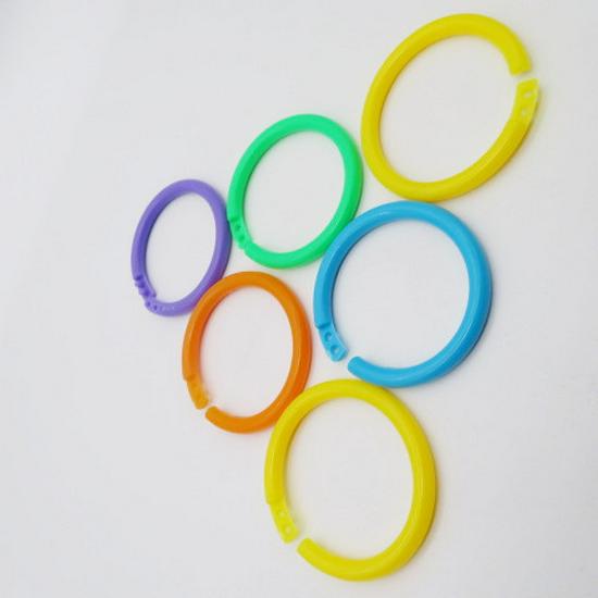 High-Durability Detachable PE Colored Double Buckle Binding Ring for Loose-Leaf Planners