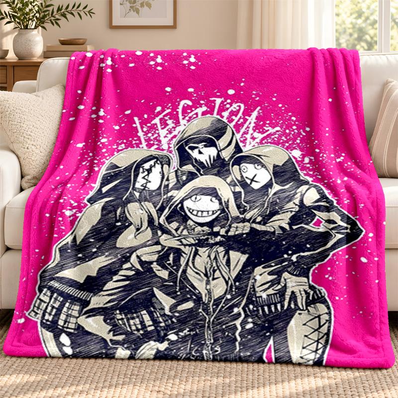 Dead by Daylight Blanket Flannel Blanket Soft Cozy Plush Throw for Sofa Bed Lightweight Home Decoration Outdoor Camping