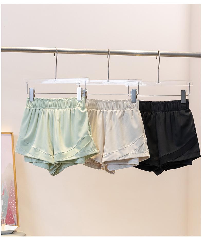 Women's Quick-Dry Summer Yoga Set: Lightweight, Breathable, Anti-Exposure Two-Piece with Short Sleeves and Shorts for Fitness and Running