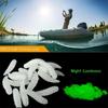 1.6cm Sea Night Glow Pesca 50pcs Fishing Lure Maggot Grub Soft Baits Worms Noctilucent Luminous H11759|26501 Fishing Gear