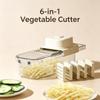 Cortador Rebanador de Verduras Multifuncional Rallador Triturador de Cocina con Caja de Almacenamiento