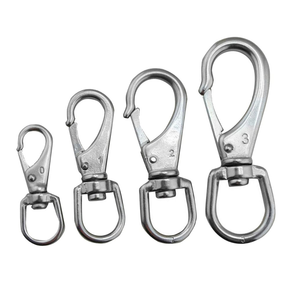 

Kit 304 Stainless Steel Outdoor Climbing Gear Safety Hook Carabiner Lock Ring Fixed Spring Hook