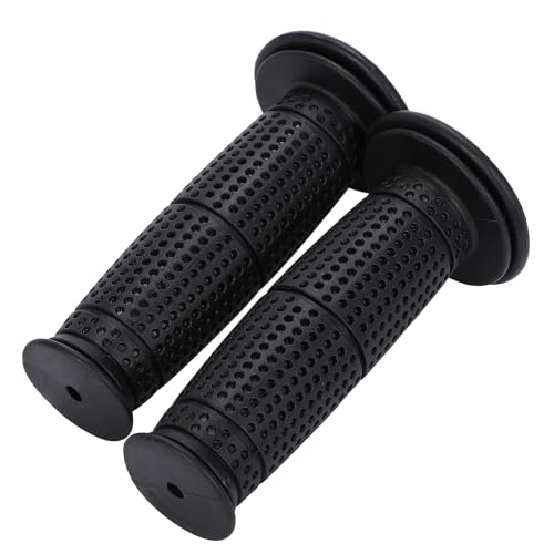 

nakira Мотоциклетные ручки, Руль мопеда, 22,2 мм, Комплект левая и правая, Резина E-типа (черный)