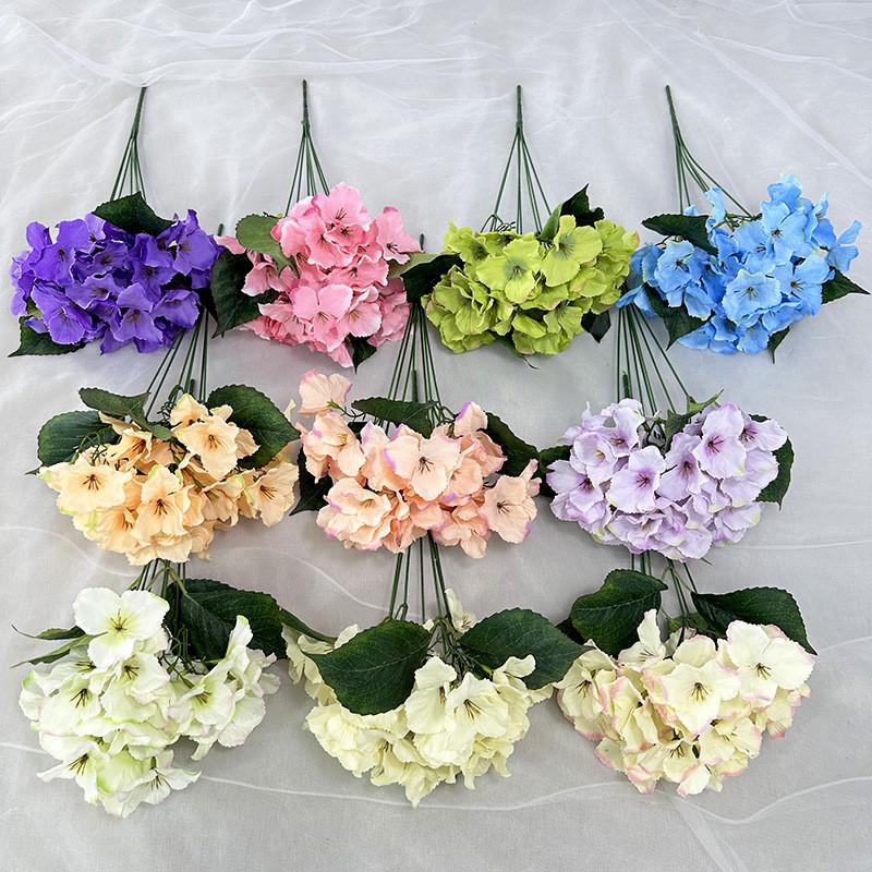 Hydrangea Flower Artificial Wedding Hotel Restaurant Desktop Decoration Ornament
