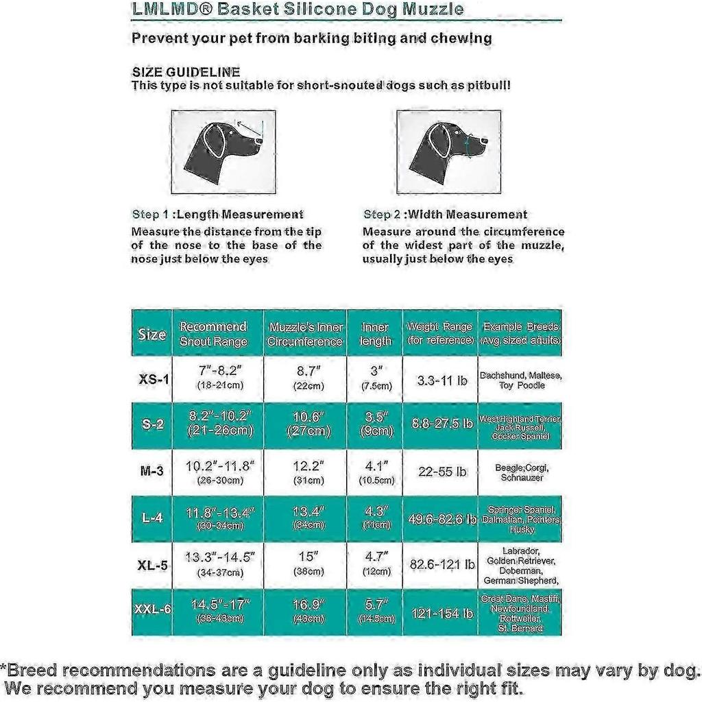 Soft Silicone Dog Muzzle, Adjustable Anti-Barking Biting & Chewing Training Mask