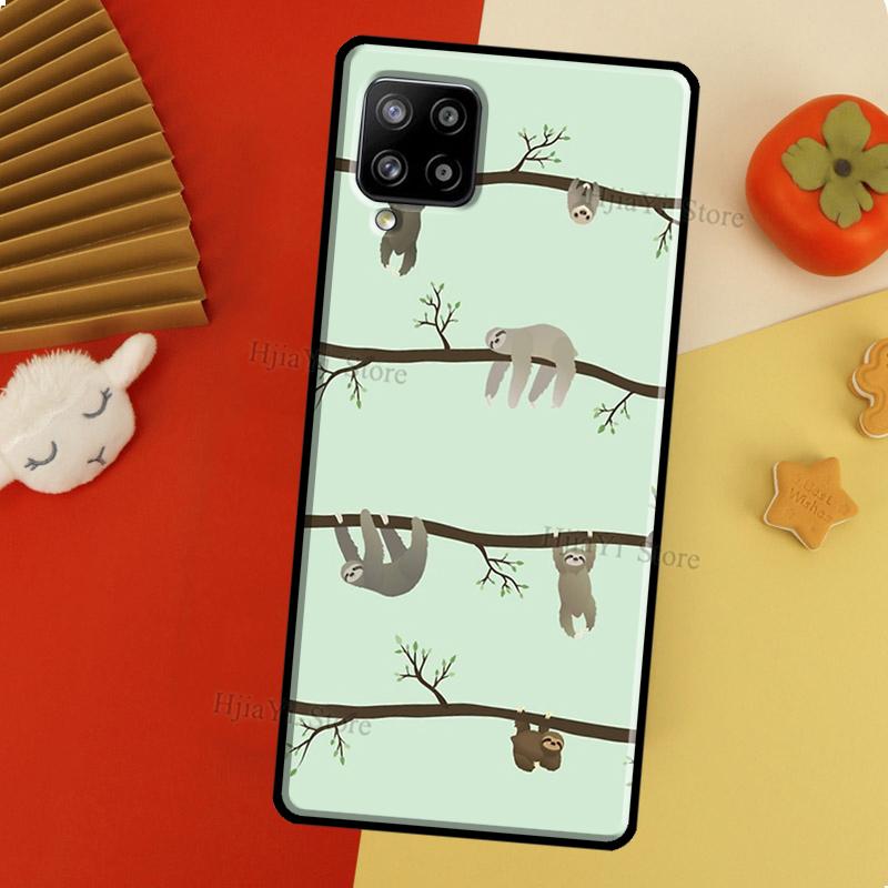 Sloth Stack Phone Case For Samsung Galaxy A51 A70 A71 A72 A52 A41 A31 A02S A12 A21S A20e A10 A40 A50