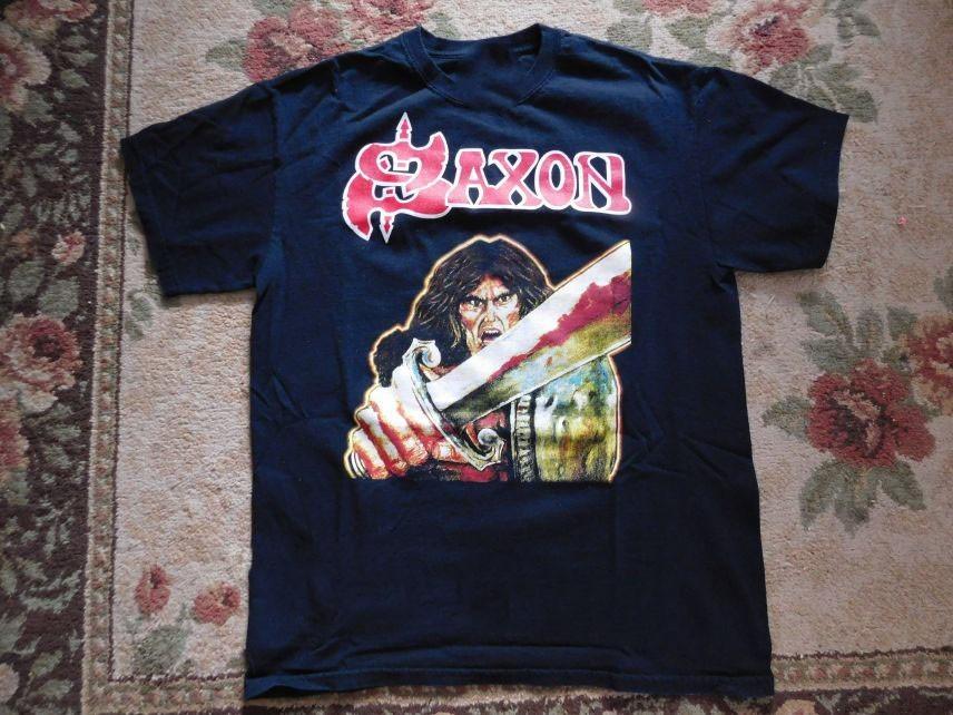 Vtg Saxon Band Cotton Shirt Unisex Concert S to 5XL Unisex T-Shirt XXXXL