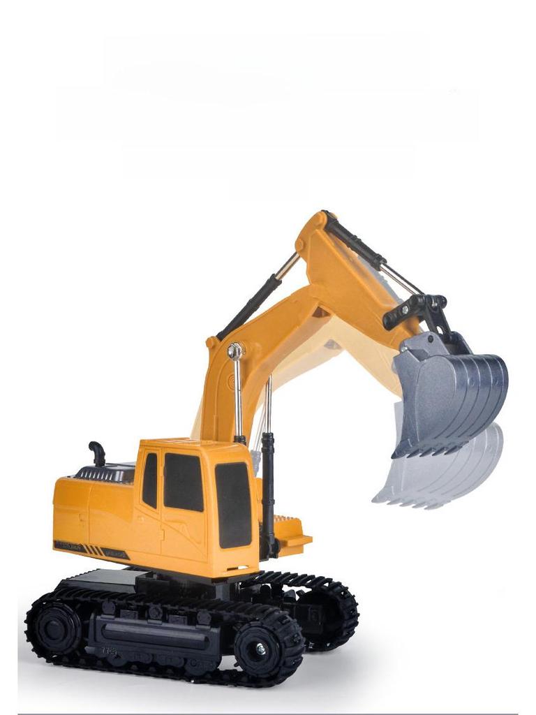 Jucărie pentru copii, din aliaj, cu telecomandă, excavator - Model electric de simulare