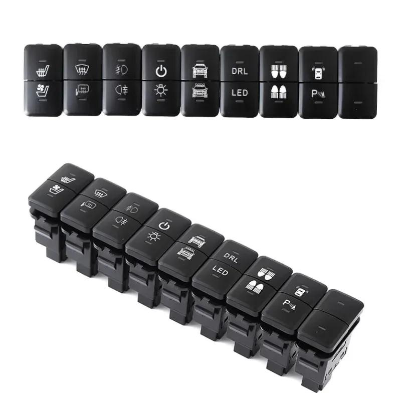1PCS Car Dual Key Switch DRL LED fog light power supply Switch button With Connection Wire For Toyota old FJ Cruiser Prado LC120
