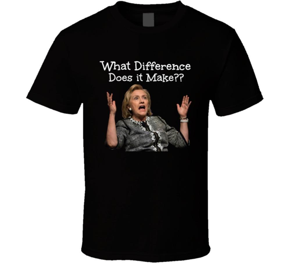 Hillary Clinton What Difference Does It Make T-Shirt 2016 Unisex Election Tee M