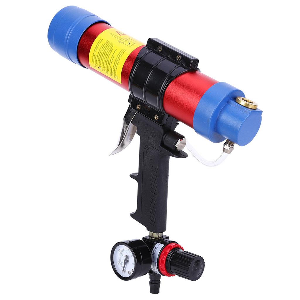 310ml Pneumatic Adjustable Pressure Glass Glue Gun Caulking Gun with Adjustment Valve