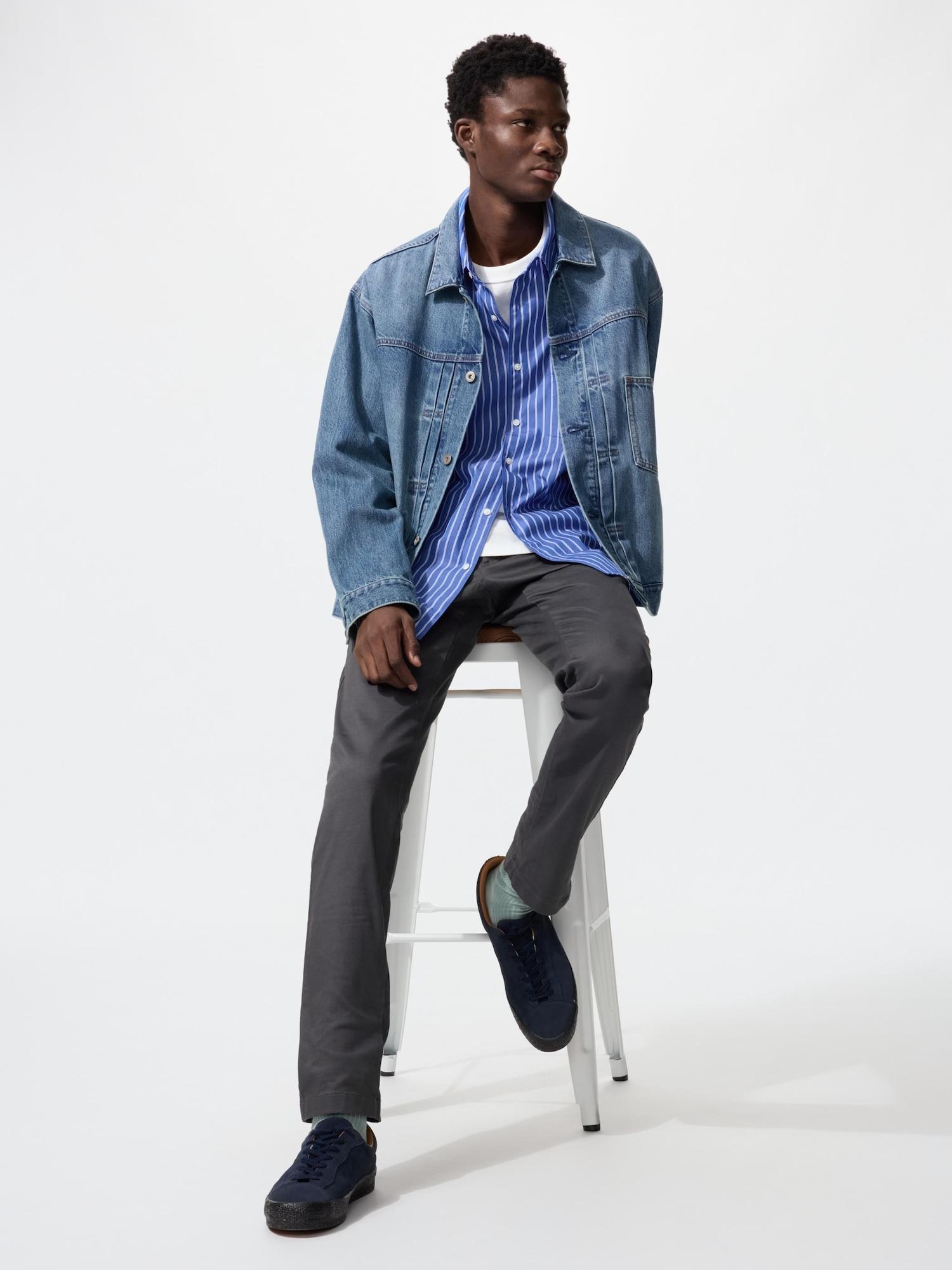 

Uniqlo Брюки-чиносы узкого кроя 08 DARK GRAY/MEN 73