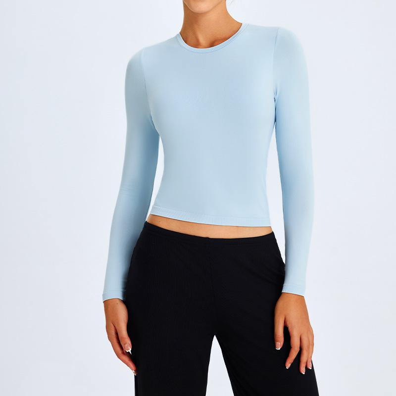 

Одежда для йоги Осень/Зима 2024: Топ спортивный с длинным рукавом, облегающий, с фиксированным нагрудником для пилатеса, фитнеса Small