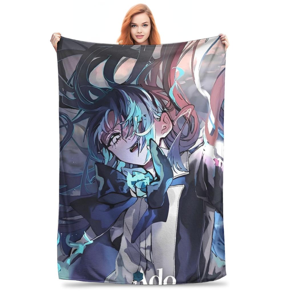 Warm Soft BlanketStudents Decorative Ado WORLD TOUR 2025 Hibana Throw Blanket Flannel Bedspread For Outdoor Fun Sofa Bed Cover