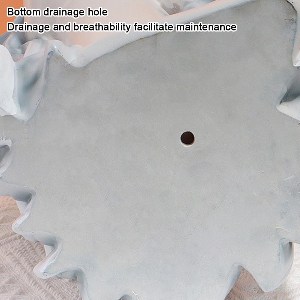 Flower Arrangement Container Resin Decorative Planters Crafts 16x11.5cm Cartoon Fairy Plant Pot Outdoor Garden Ornament