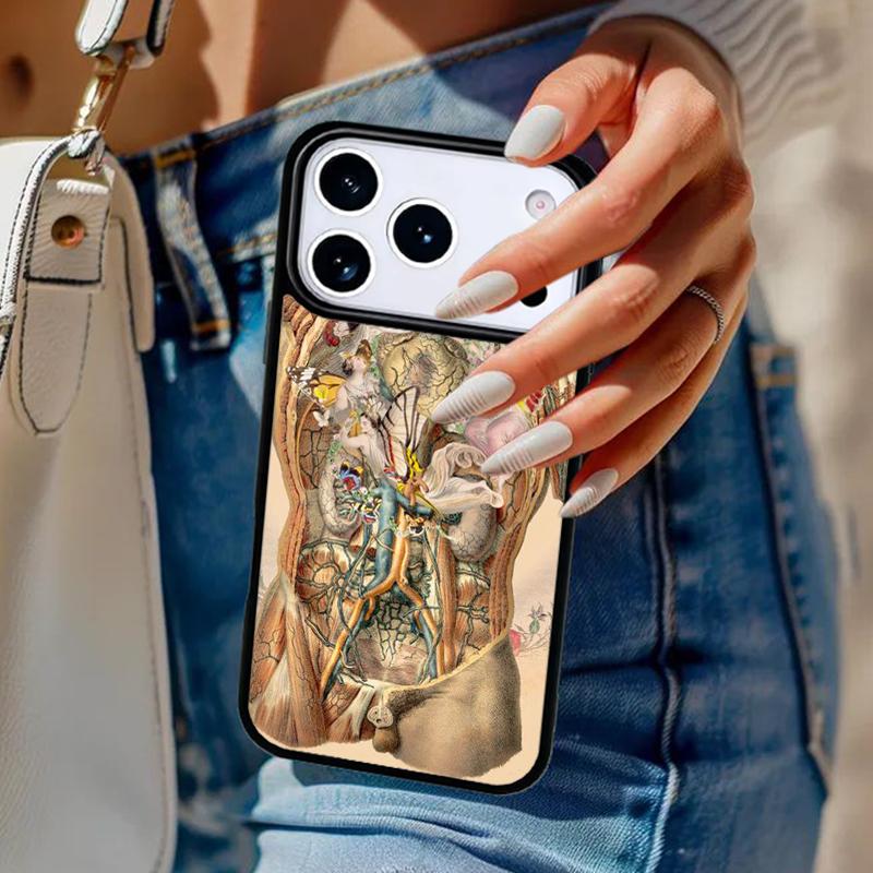Medical Human Anatomy Phone Case For iPhone 17 Air 14 15 13 12 Max Cover For Apple 16e 11 Pro Max Plus Coque