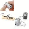 1pcs Exquisite Kitten Keychain Foldable Nail Cutter Stainless Steel Nail Clippers Rotary Toenail Fingernail Manicure Trimmer