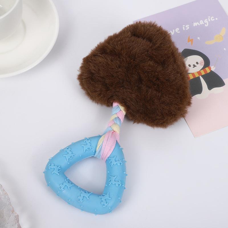 

Dog Toys, Rubber Plush Toys, Chewable Teething Toys, Dog Biting and Boring Interactive Toys, Pet Supplies Strawberry stick кофейный