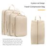 4pcs/set Lightweight Travel Storage Bag Multifunctional Packing Cubes Bag  Travel Accessories