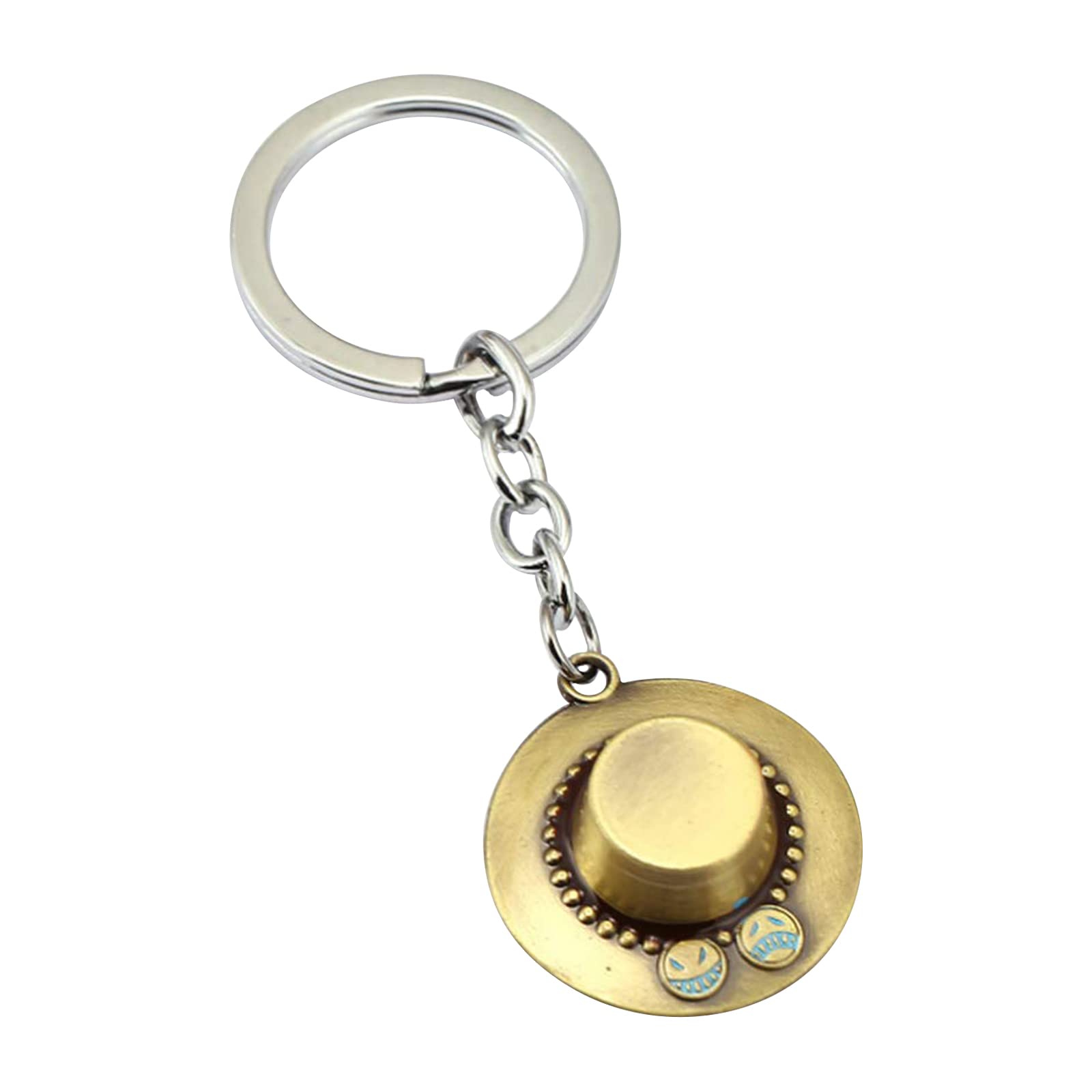 

BAIYAN Ace Straw Hat Keychain ONE PIECE золотой