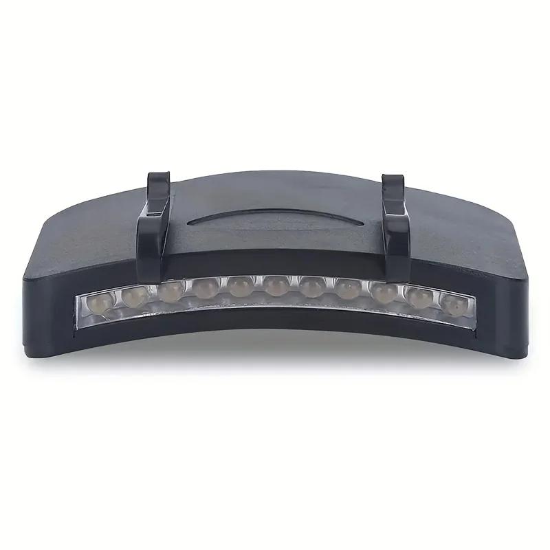 

Портативный 11-светодиодный фонарь на козырек шляпы, фонари для бейсболки, уличный налобный фонарь, фонарь для кепки, клипса на шляпу для ночной езды на велосипеде, пеших прогулок, рыбалки