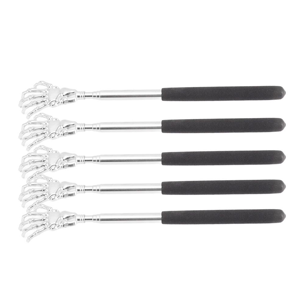 5Pcs Telescopic Back Massager Stainless Steel Massage Tool High Quality Back Scratcher  Personal Use