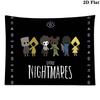 Little Nightmares Wall Tapestry Aesthetic Wall Hanging Printed Fabric Blanket Decorative Tapestries for Bedroom Living Room Home Decor