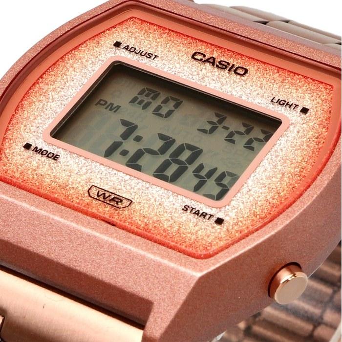 Casio Digital Watch Vintage Series B640WCG-5, Rose Gold, Glitter Face