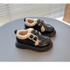 Girls Children Winter Warm Thickened Fleece Lined Casual Leather Shoes