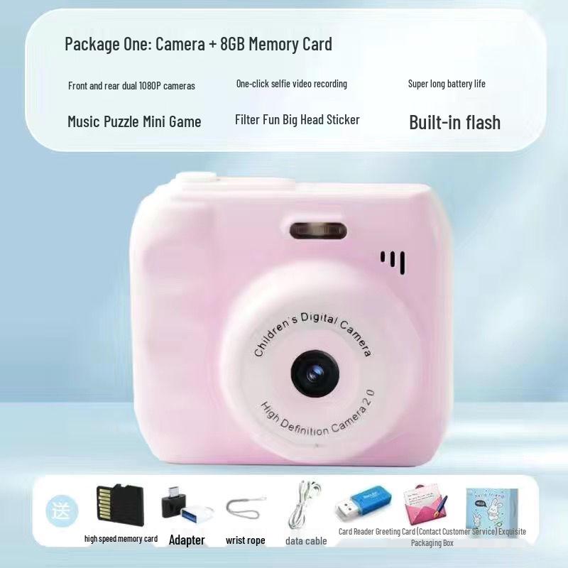 Cámara Polaroid Digital HD Doble para Campus y Fiestas - Transfiere Fotos al Teléfono - 12 Colores Disponibles