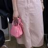 IELGY Macaron Lychee Pattern Bucket Bag Casual All-Match Hand-Carrying Vegetable Basket Shoulder Messen