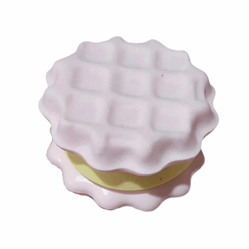 Soft Texture Slow Rebound Waffle Toy Slow Rising Simulated Waffle Squeeze Toy Hand Relax Style 2