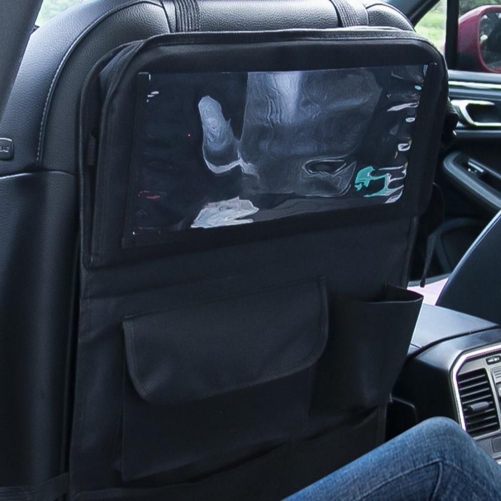 Vícekapsy se skládacím stolním podnosem Kapsy na opěradlo sedadla Úložná taška na zadní sedadlo auta Uklízení