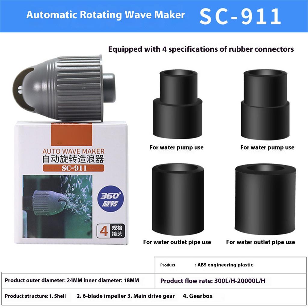 360 Direction Turning Aquatic Pet Current Maker Calm Stream Unit For Warm Water Marine Life Habitat ABS Durable Build Simple Assembly