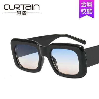 Tide Square Sunglasses Women'S Retro Simple Sunglasses Sunglasses Street Shot