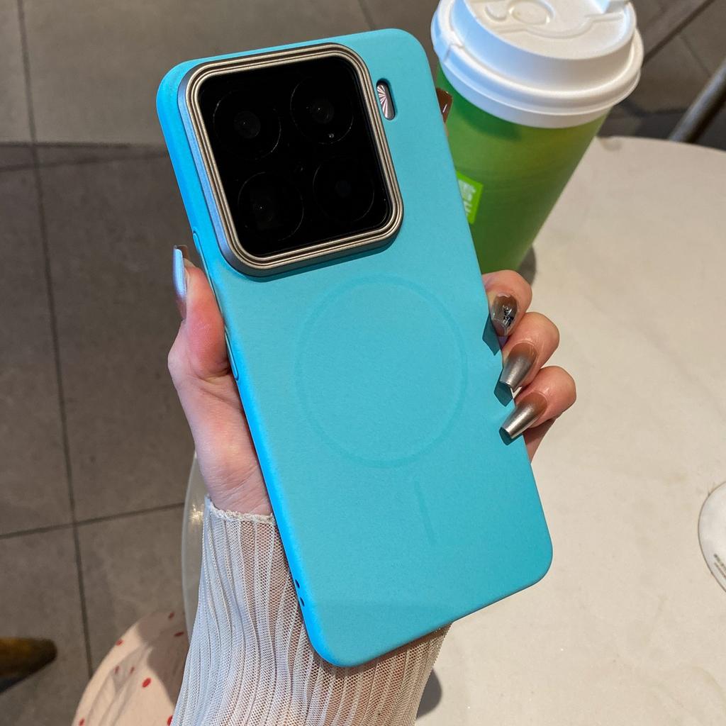 Lyxigt Sandsten Matt Mjukt Fodral för Xiaomi Mi 13 14 15 15S Pro Ultra Redmi K80 POCO F7 För Magsafe Trådlös Laddning Cover