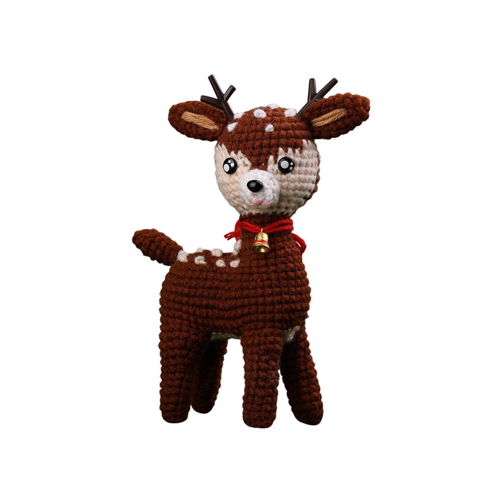 Entzückende Weihnachts-Häkelpuppe Minimalistische Weihnachtspuppe, Plüschtier Materialpaket